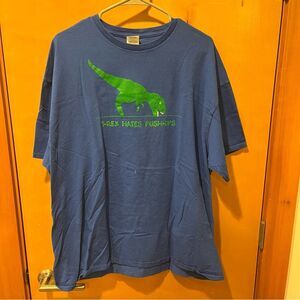 T-Rex hates pushups men blue xxl T-shirt delta